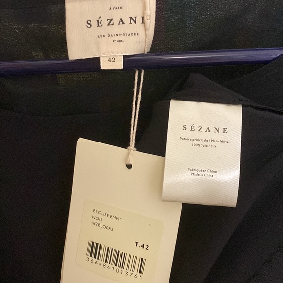*SOLD* Sezane Emy Silk Blouse NWT - Picture 7 of 8
